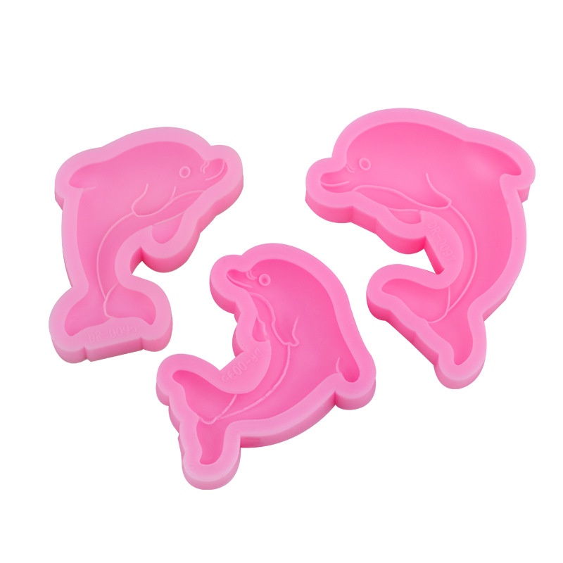 Khuôn Làm Bánh Chất Liệu Silicone Hình Cá Heo Dễ Thương