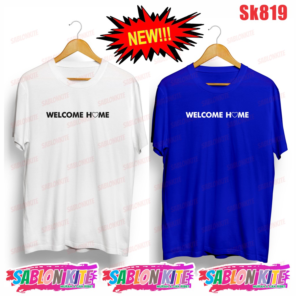 Áo Thun In Chữ Welcome Irene Red Velvet Tzuyu Twice Sk819 Unisex Combed 30s