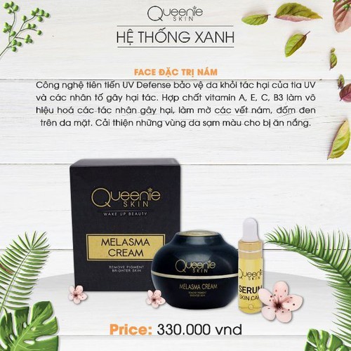 COMBO 2 Hộp Kem Nám, Tàn Nhang QUEENIE SKIN 30 Gram - HÀNG CHÍNH HÃNG