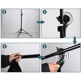 Bộ tay boom treo đèn 4m HL Studio