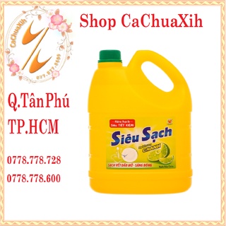 Nước rửa chén Lix siêu sạch hương chanh 3.92L