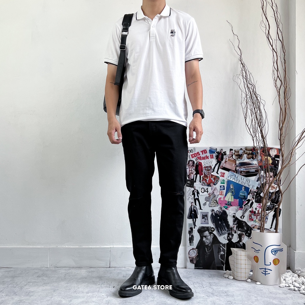 Áo Polo Nam Nữ ZR thêu gấu, thun cổ bẻ Unisex vải cotton cá sấu công sở kiểu Hàn - GATE6 - #4795