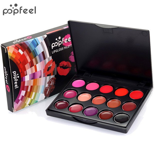 Bảng son môi POPFEEL với 15 màu mờ quyến rũ không thấm nước | BigBuy360 - bigbuy360.vn