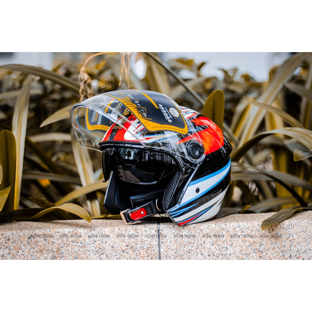 Nón bảo hiểm 3/4 Royal M268 Basani chính hãng, bảo hành 12 tháng, giặt nón miễn phí 6 tháng tại hệ thống Nón Trùm