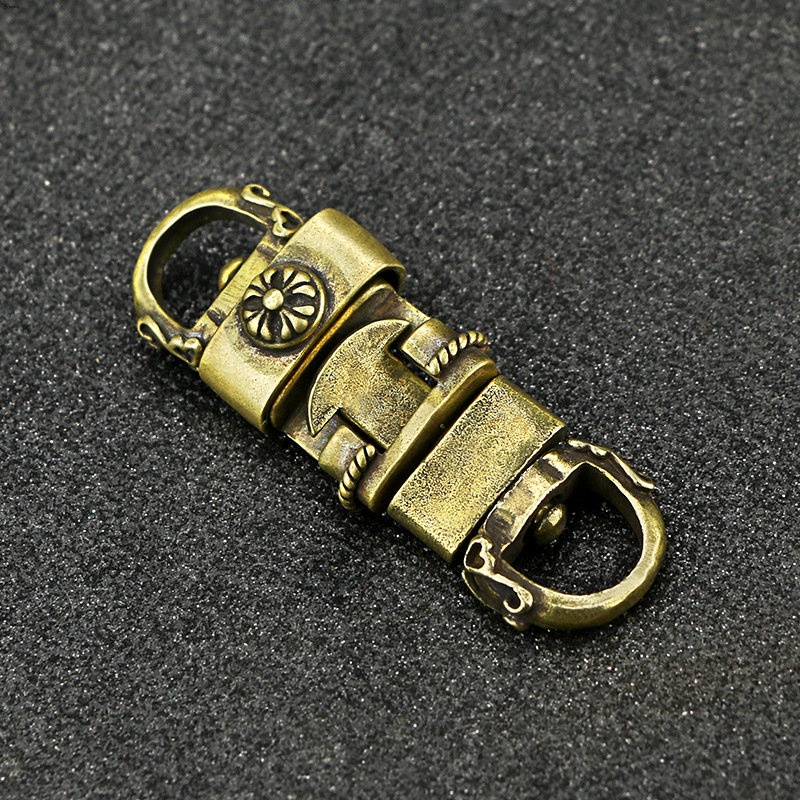 Yueying Vòng Móc Treo Tiền Bằng Đồng Nguyên Chất Có Thể Tháo Rời