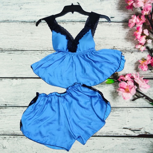 Đồ ngủ nữ 2 dây nữ sexy lụa💖XẢ KHO BÁN LỖ💖 bộ ngủ mùa hè mặc nhà dễ thương size dưới 58kg | BigBuy360 - bigbuy360.vn
