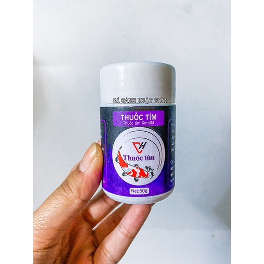BỘT TÍM SÁT TRÙNG TẮM CÁ KMN04 VH 50G CHO BỂ CÁ CẢNH