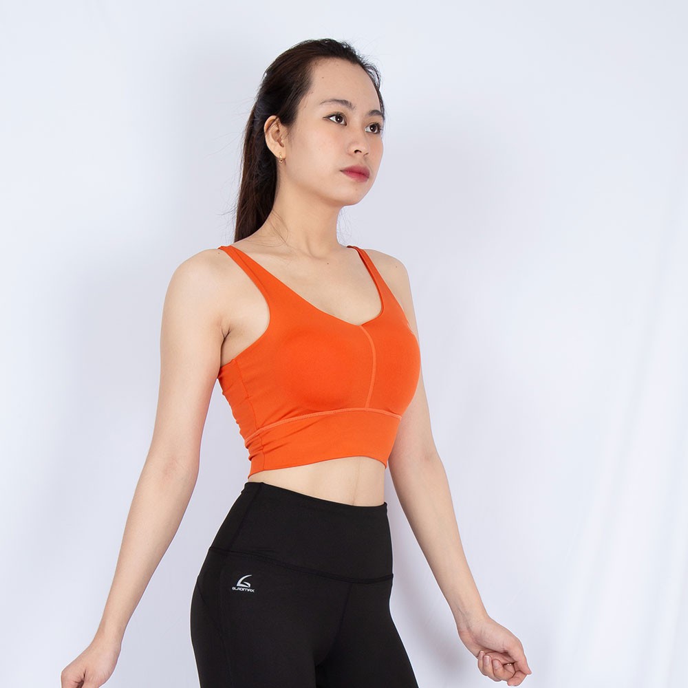 Áo Bra croptop Cổ tim Gladimax phù hợp vói nhiều bộ môn yoga, gym, aerobic