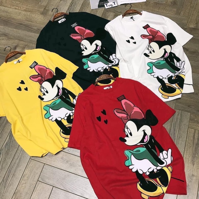 Áo Phông Quảng Châu  Cotton Túi Zip Mickey 7 màu loại 1