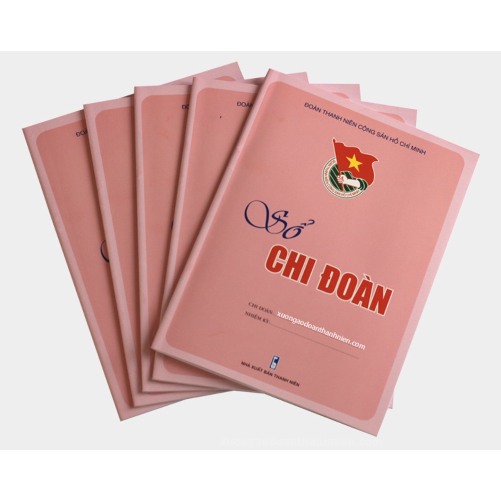 Sách - Sổ Chi Đoàn - Đoàn thanh niên Cộng Sản Hồ Chí Minh (Màu hồng)