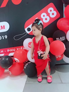 Body đỏ đan dây lưng