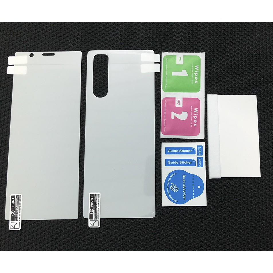 Miếng dán dẻo cho Sony Xperia 5 mặt trước và mặt sau