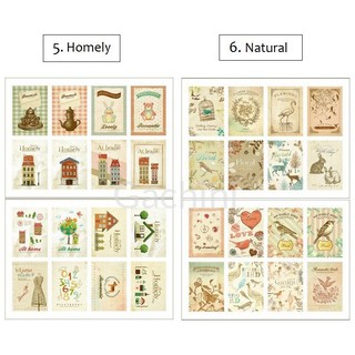 Set 16 sticker tem vintage cực xinh