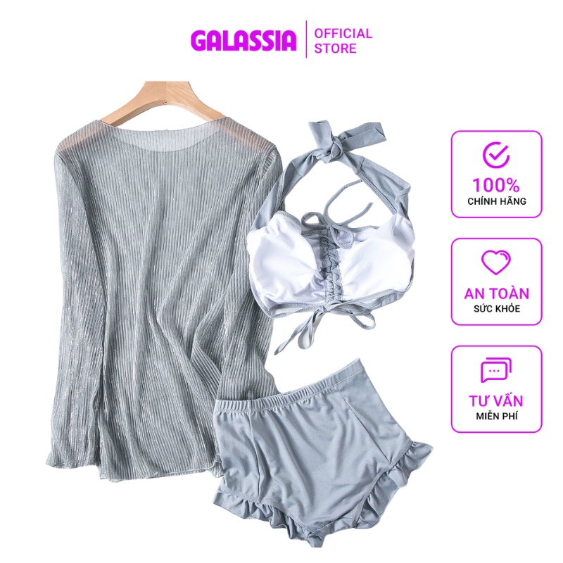 Đồ bơi nữ kín đáo bikini đi tắm biển dài tay đẹp chính hãng Galassia