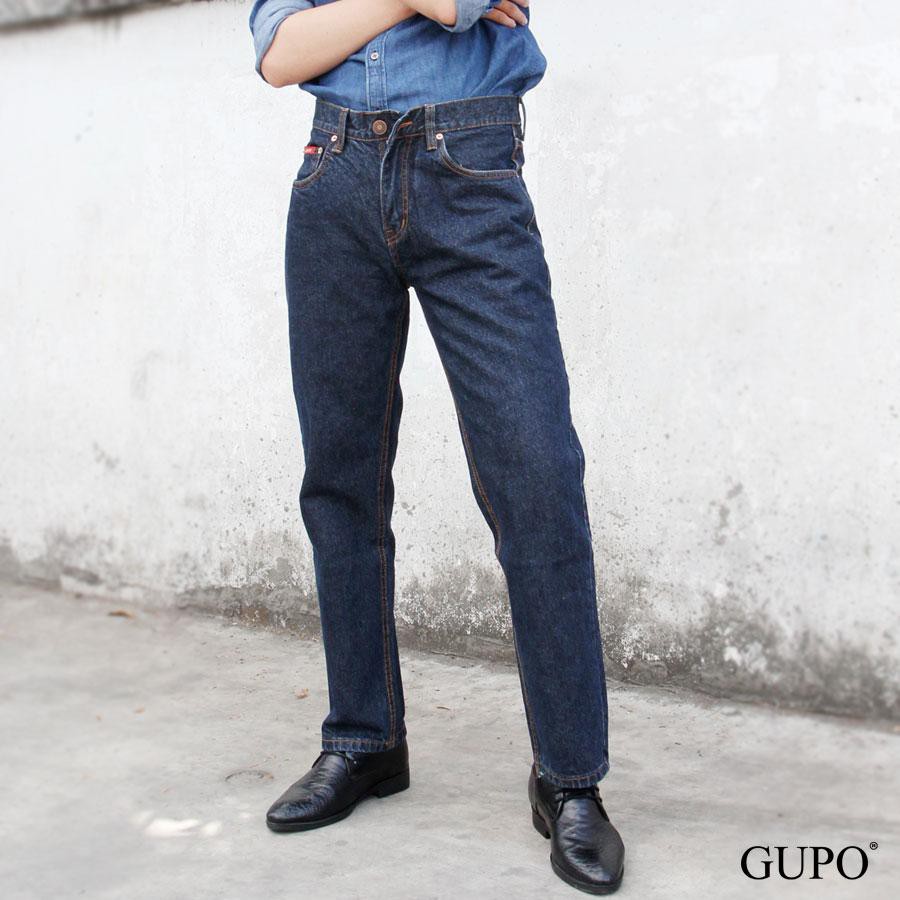 Quần jean nam ống đứng cao cấp lv501 vải dày đẹp