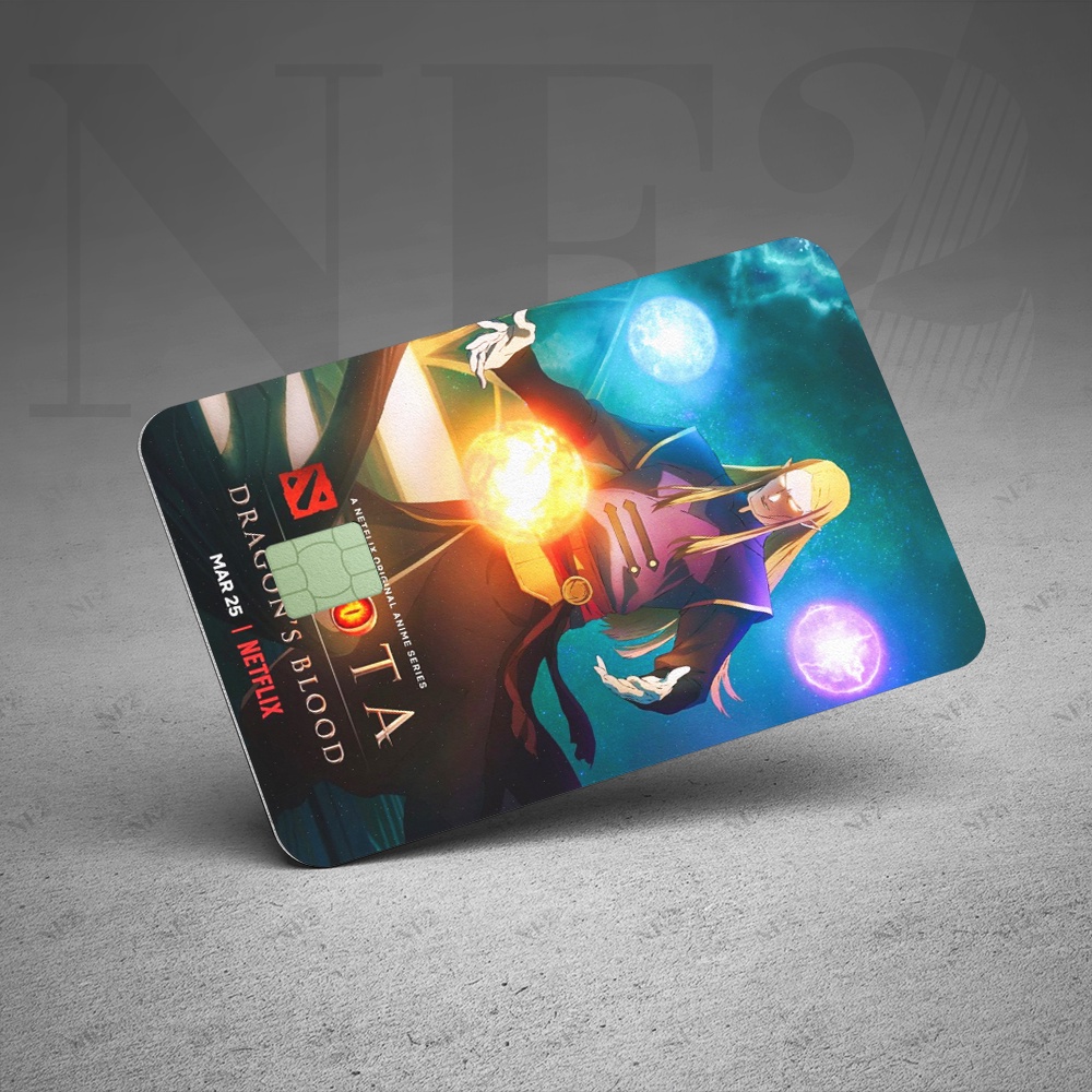 DRAGON'S BLOOD DOTA 2 - Decal Sticker Thẻ ATM (Thẻ Chung Cư, Thẻ Xe, Credit, Debit Cards) Miếng Dán Trang Trí NF2 Cards