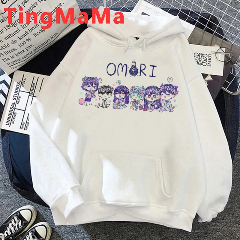 Áo hoodies in chữ Omori 2021 y2k phong cách cá tính cho nam