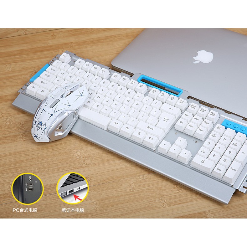 Combo bàn phím và chuột không dây thời trang HK50