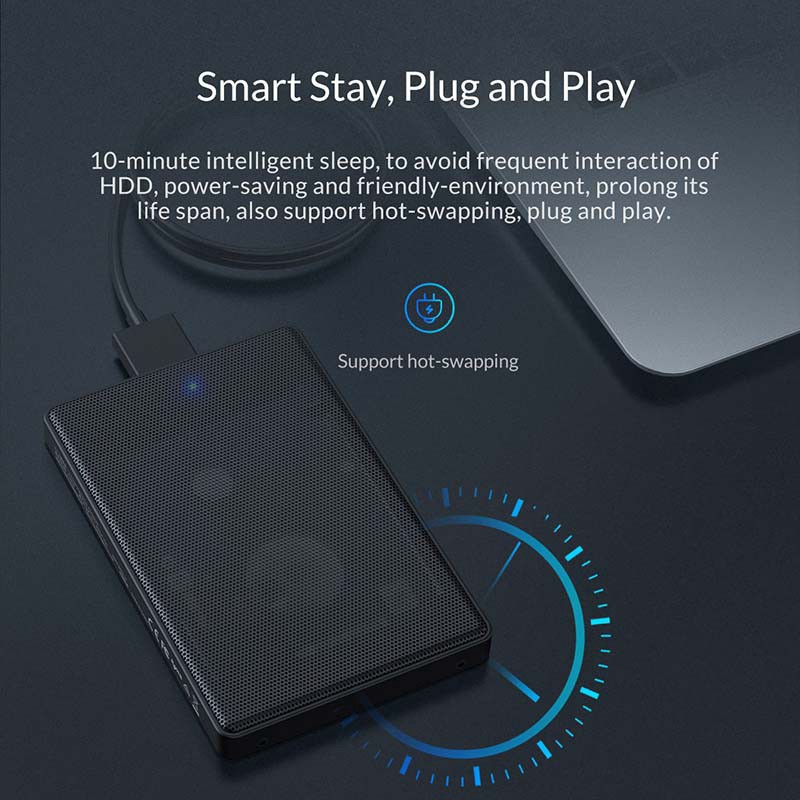 Hộp ổ cứng ORICO 2.5 inch HDD SATA sang USB 3.1 Type-C SSD 2TB 4TB HDD cho Samsung Seagate (2169C3) | BigBuy360 - bigbuy360.vn