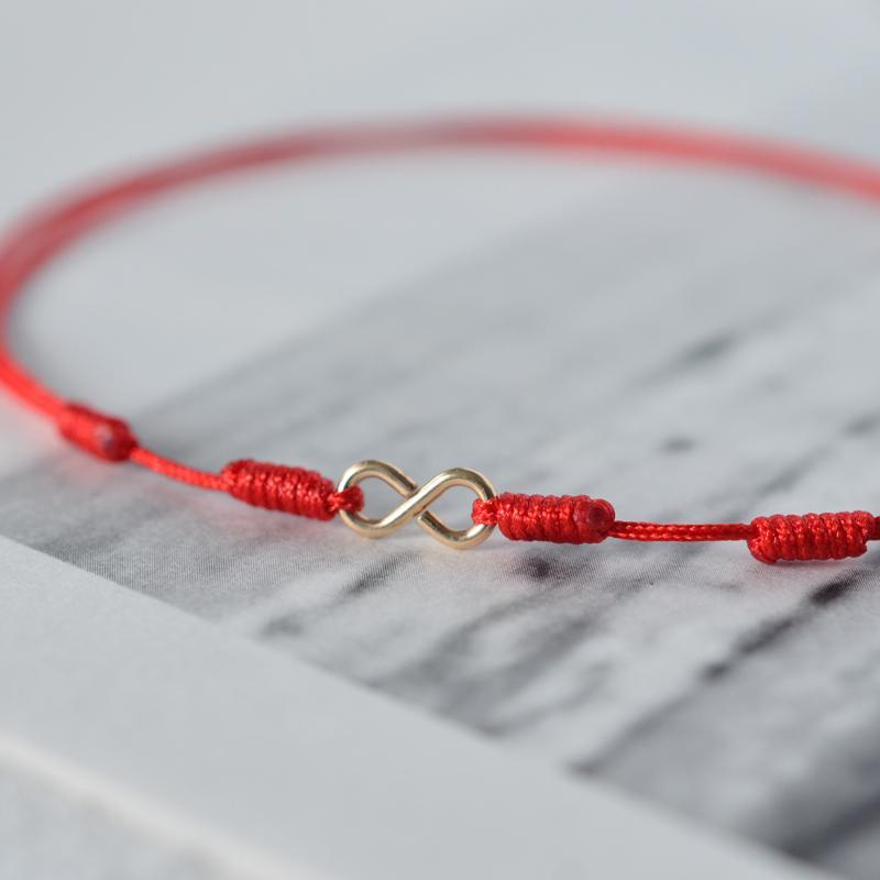 Lắc Chân. Lắc Chân 14k Dây Đỏ Siêu Mịn Kích Thước Xia Benmingnian Cao Cấp Dành Cho Nữ