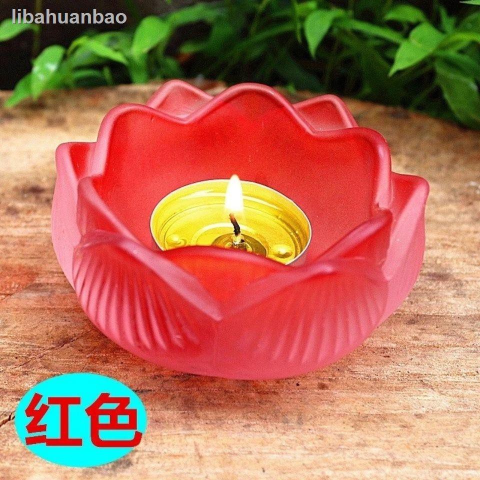 Giá Đỡ Đèn Dầu Bằng Thủy Tinh Hình Hoa Sen Đường Kính 5cm 9cm