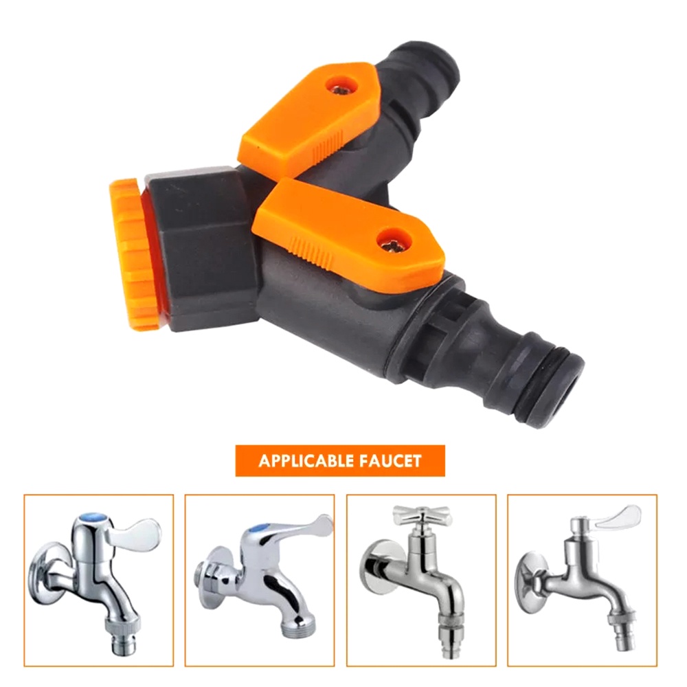 Đầu nối ống nước 2 đầu EKEZ kích thước 8.5*9.0cm giảm tốc 1/2&quot; 3/4&quot; chất liệu ABS và PP cho sân vườn tưới tiêu