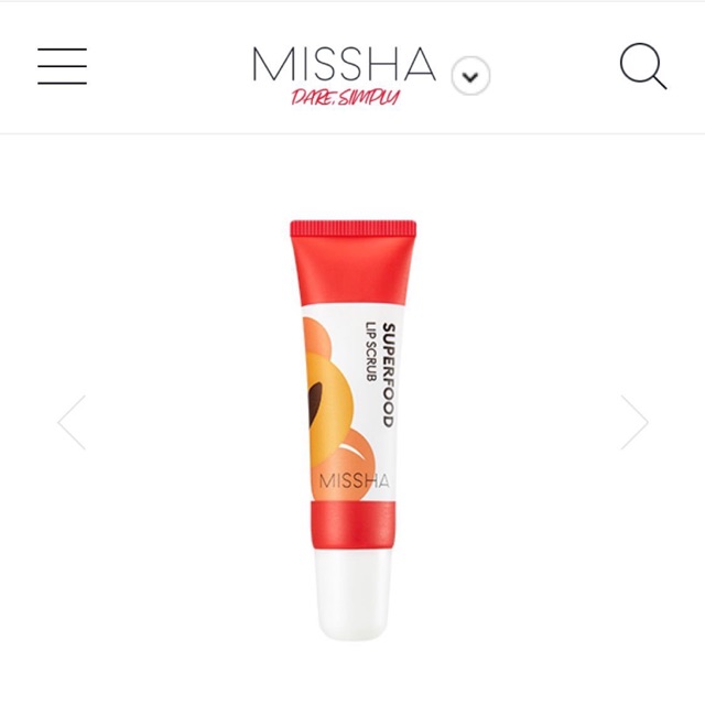 Tẩy Tế Bào Chết Môi Missha Super Food Apricot Lip Scrub