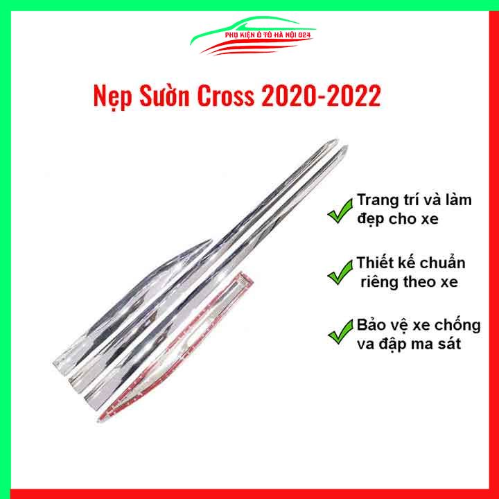 Ốp nẹp sườn Cross 2020-2022 trang trí bảo vệ xe