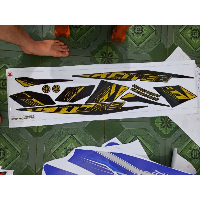 Tem rời dán xe exciter 150 đời 2020 đặt in