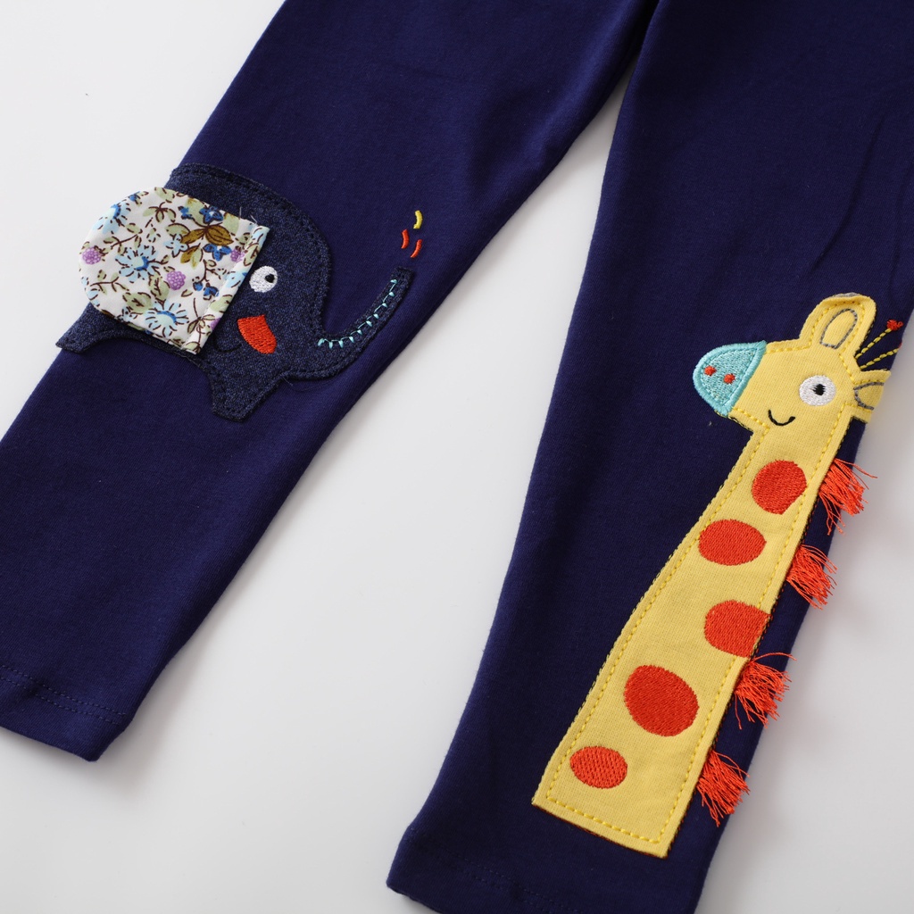 Quần Legging Họa Tiết Hoạt Hình Dễ Thương Cho Bé Gái