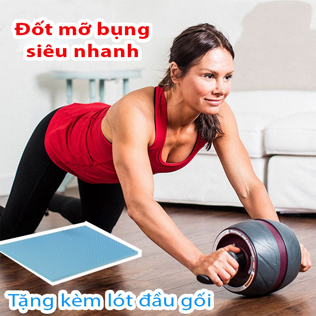 Con lăn tập bụng AB Carver Pro 6 múi có lò xo hỗ trợ - Bánh xe tập cơ bụng giúp giảm mỡ bụng nhanh