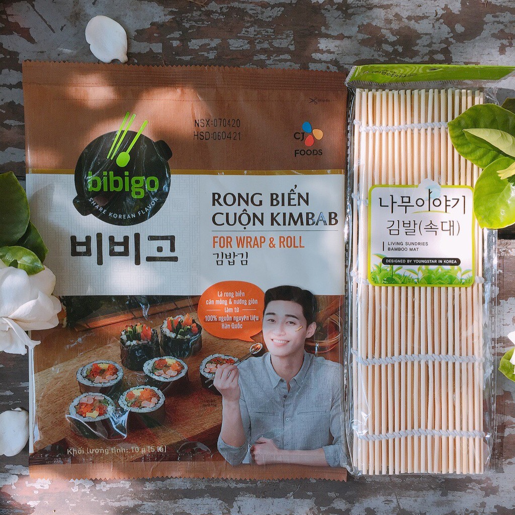 MÀNH TRE LÀM CƠM CUỘN KIMBAP HÀN QUỐC