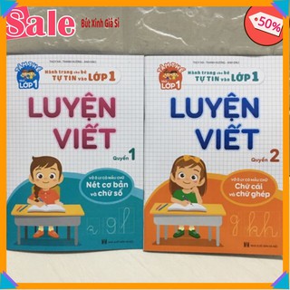 2 Quyển Luyện Viết Hành Trang Cho Bé Chuẩn Bị Vào Lớp 1