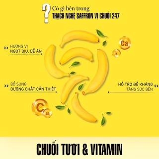 THẠCH NGHỆ SAFFARON VỊ CHUỐI 247