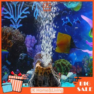 Máy bơm oxy hình núi lửa nhân tạo trang trí bể cá