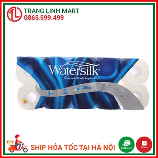 Giấy vệ sinh Watersilk không lõi / có lõi dây 10 cuộn 3 lớp