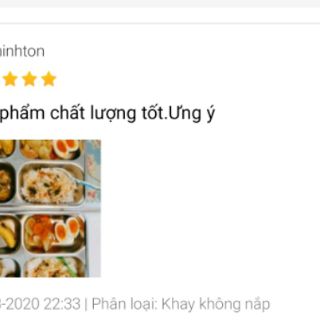 Khay cơm 4 ngăn (inox 304 ) Hàn Quốc