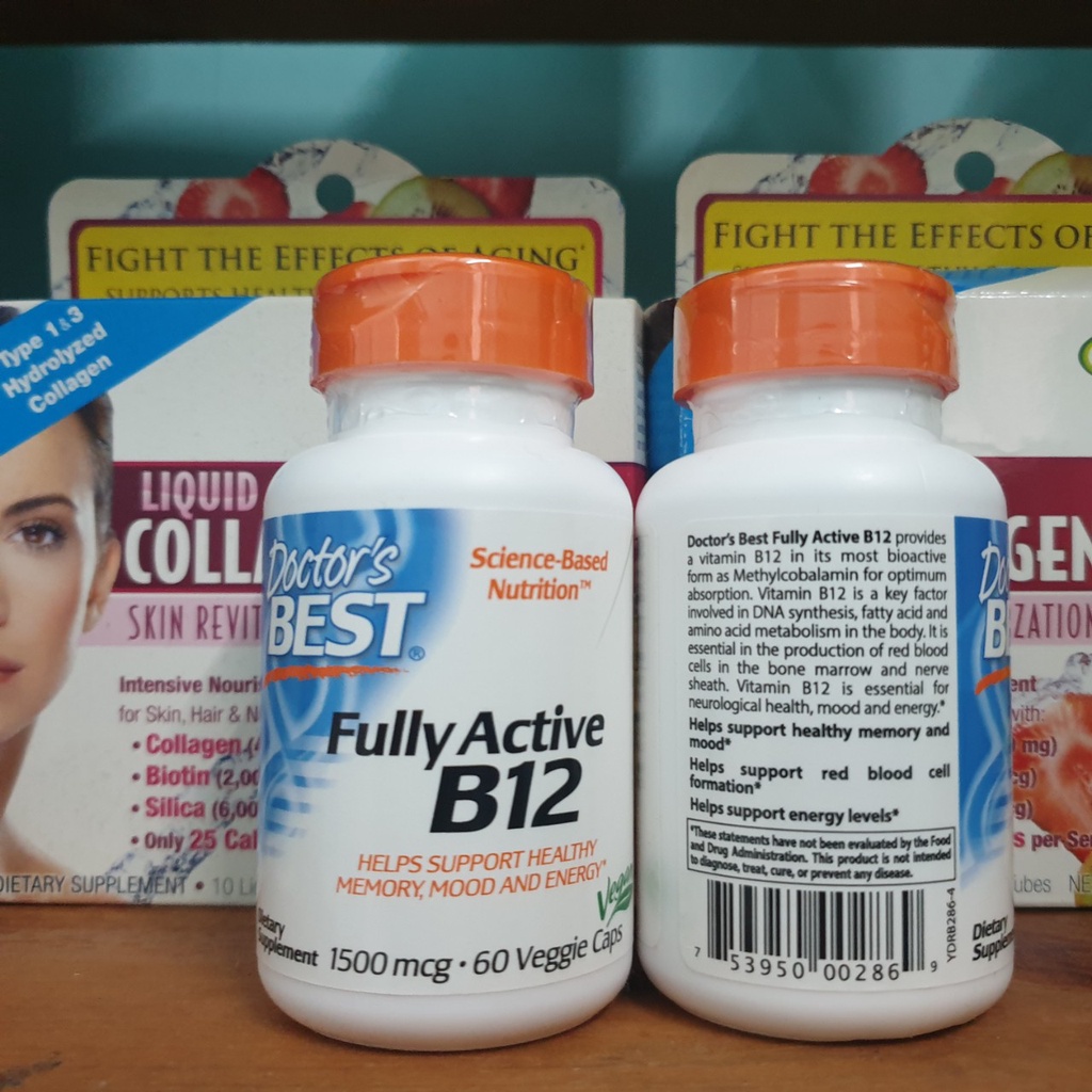 VEGAN - Viên Uống Bổ Sung Vitamin B12 1500 Mcg, 60 viên