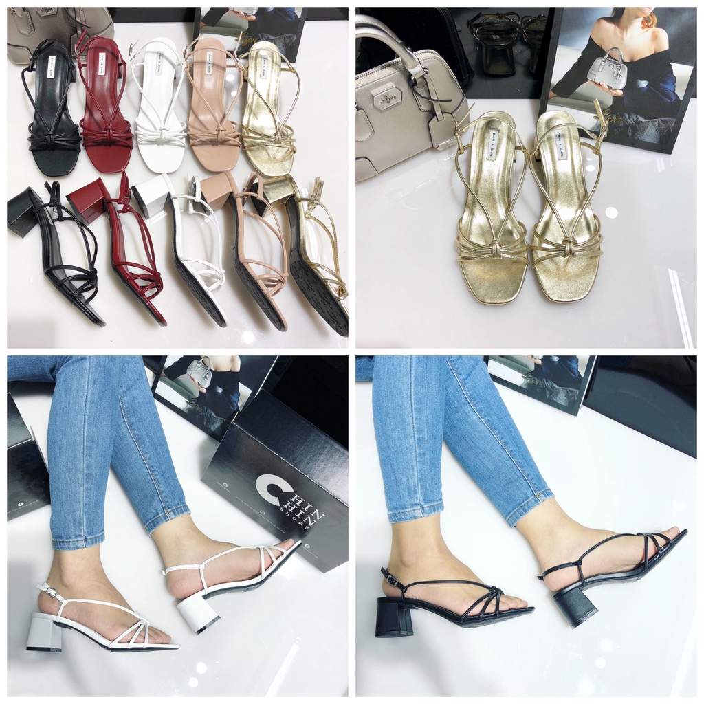 GIÀY SANDAL NỮ CHIN CHIN DÂY THẮT 6P VNXK