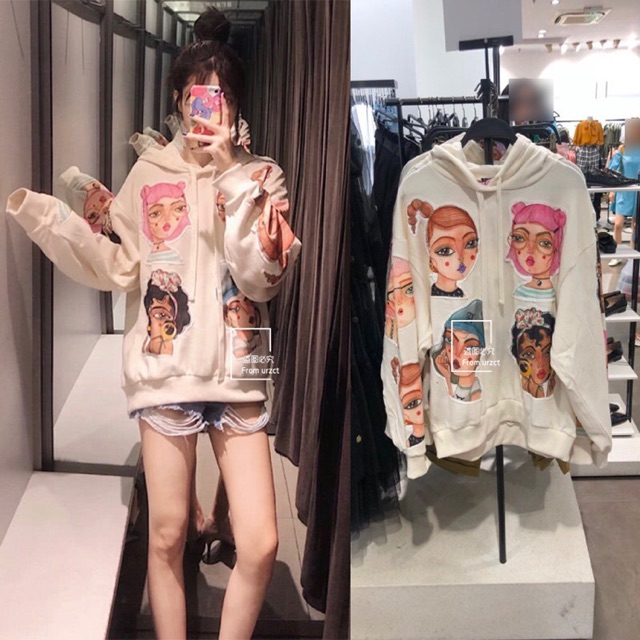 Áo hoodie HM, Zara TQXK