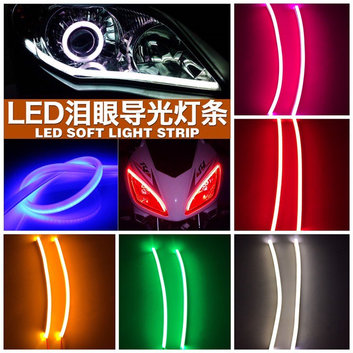 CẶP LED ĐỘ ĐÈN DEMI,XINHAN,SƯƠNG MÙ CHO XE MÁY 12V 20CM