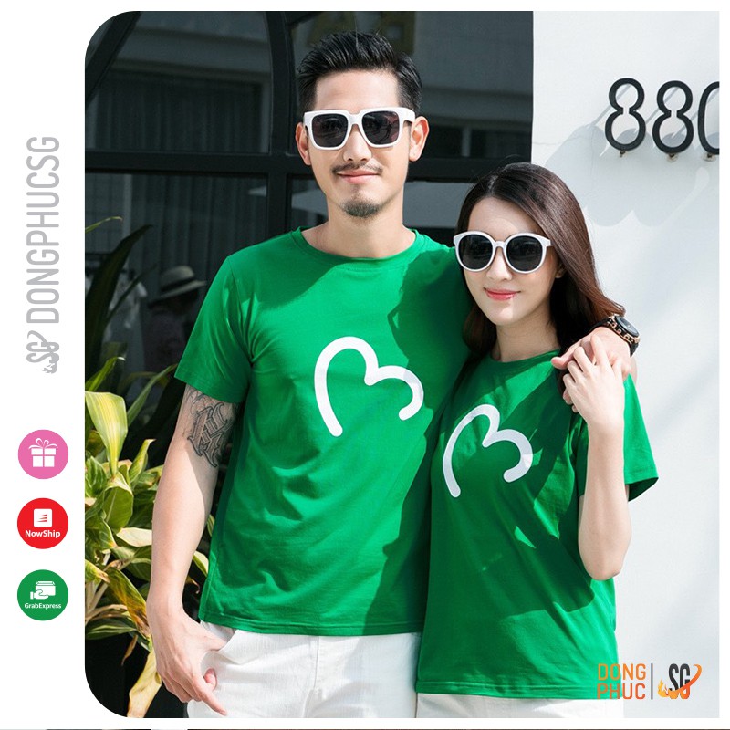 Áo thun gia đình 3/4/5 người Đồng phục gia đình đi biển Thun cotton dày dặn Màu xanh két GD401XK
