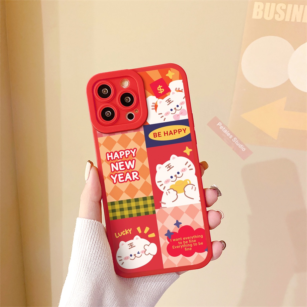 Ốp lưng iphone Hổ Năm Mới cạnh vuông 6/6plus/6s/6splus/7/7plus/8/8plus/x/xr/xs/11/12/13/pro/max/plus/promax | BigBuy360 - bigbuy360.vn