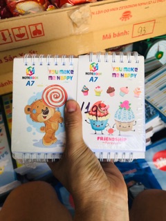 Sổ lò xo khổ A7 siêu đẹp