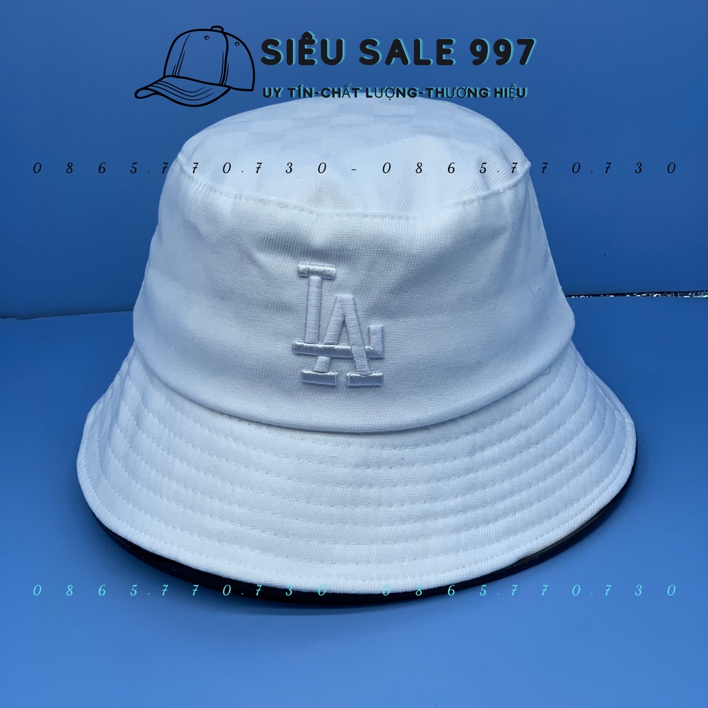 MŨ BUCKET CỤP L-A NHIỀU MÀU HỌA TIẾT CARO THỜI TRANG NAM NỮ PHONG CÁCH HÀN QUỐC