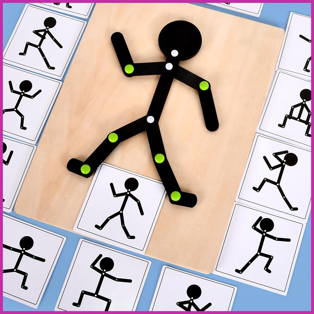 Bộ Đồ Chơi Ghép Hình Thẻ Bài Nhỏ Cải Thiện Sự Tập Trung Cho Bé