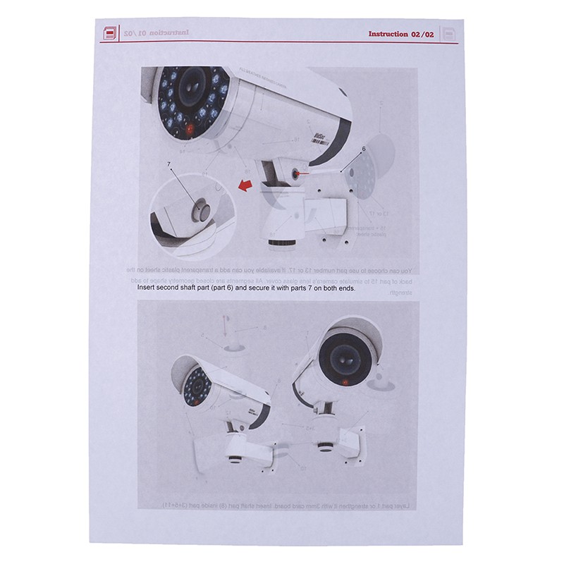 [desertwatercool]1:1 Paper Model Fake Security Dummy Surveillance Camera Security Model Puzzles