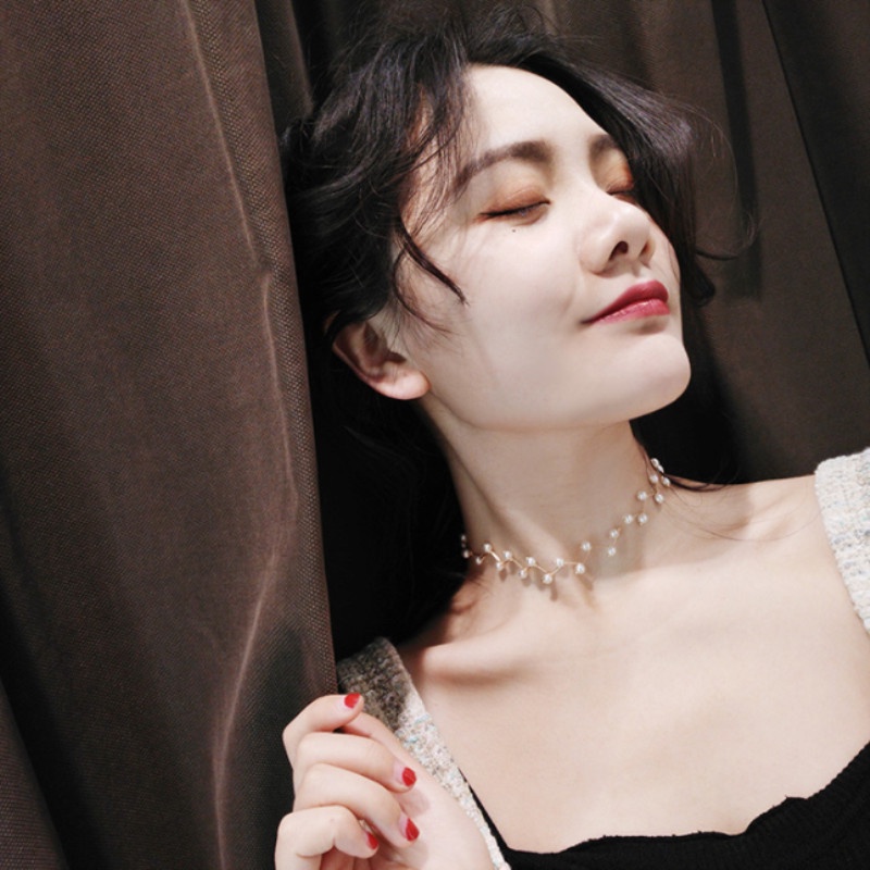 Vòng cổ dây chuyền nữ dễ thương thanh lịch nhẹ nhàng phong cách Lolita hàn quốc V113