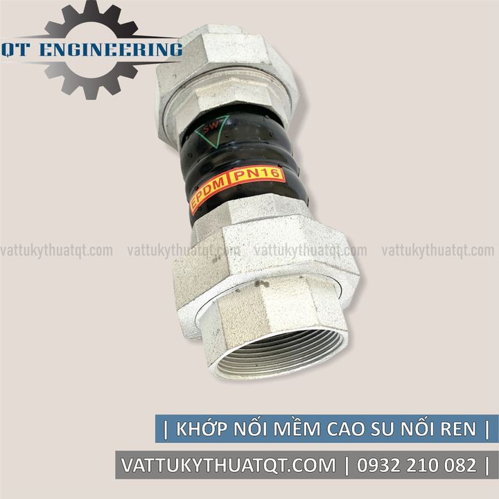 Khớp Nối Mềm Cao Su Nối Ren | DN20-DN50