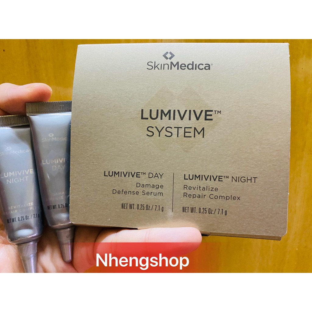 Bộ kit dưỡng da cao cấp Skinmedica Lumivive System - Bộ Đôi Trị Liệu, Bảo Vệ Và Tái Tạo Da